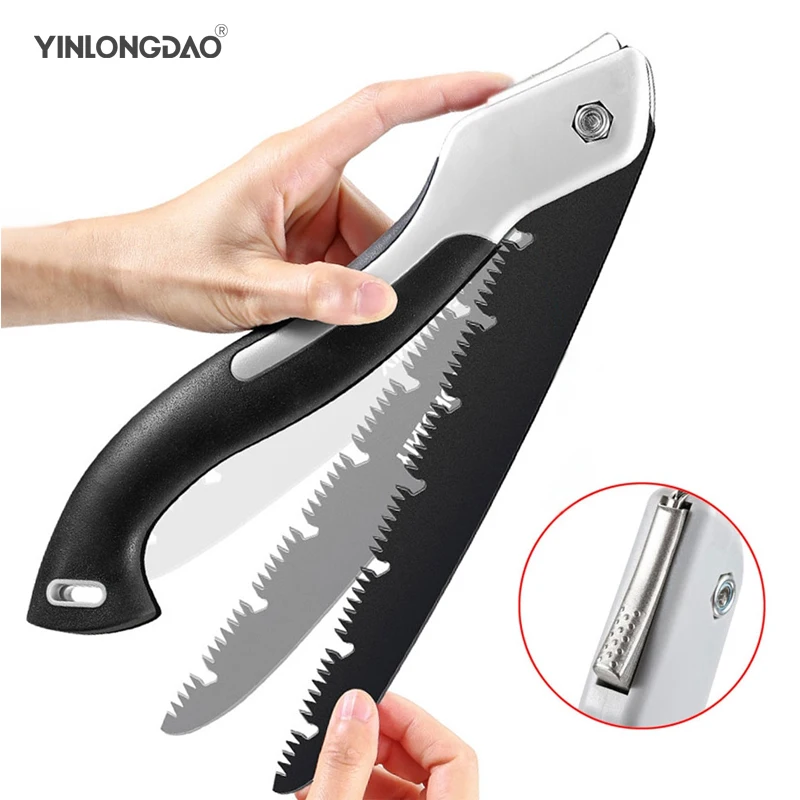 

PTFE Teflon Foldable Saw SK5 Camping Portable Secateurs Gardening Pruner Tree Trimmers Camping Tool for Woodworking Saw Trees