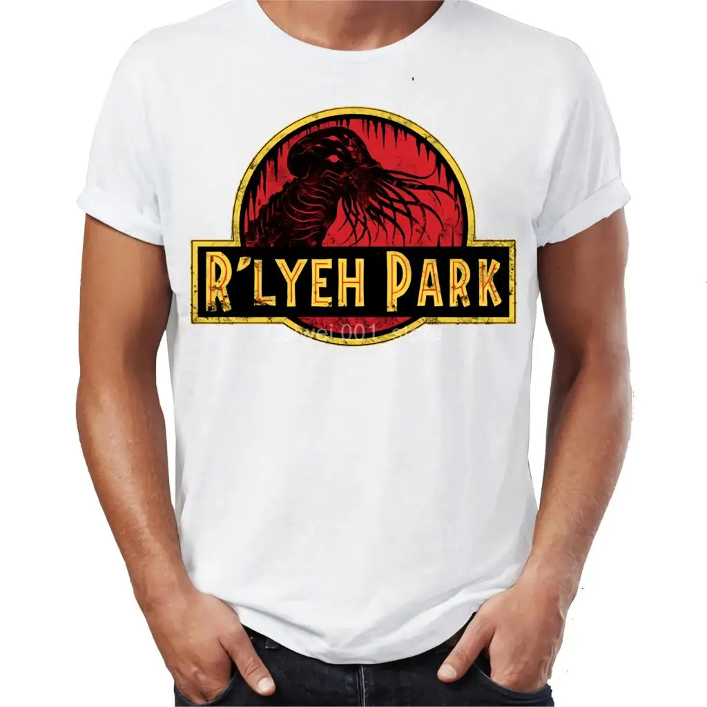 Men s T Shirt Lovecraft R lyeh Park The Call of Cthulhu Horror Halloween Artsy Awesome |