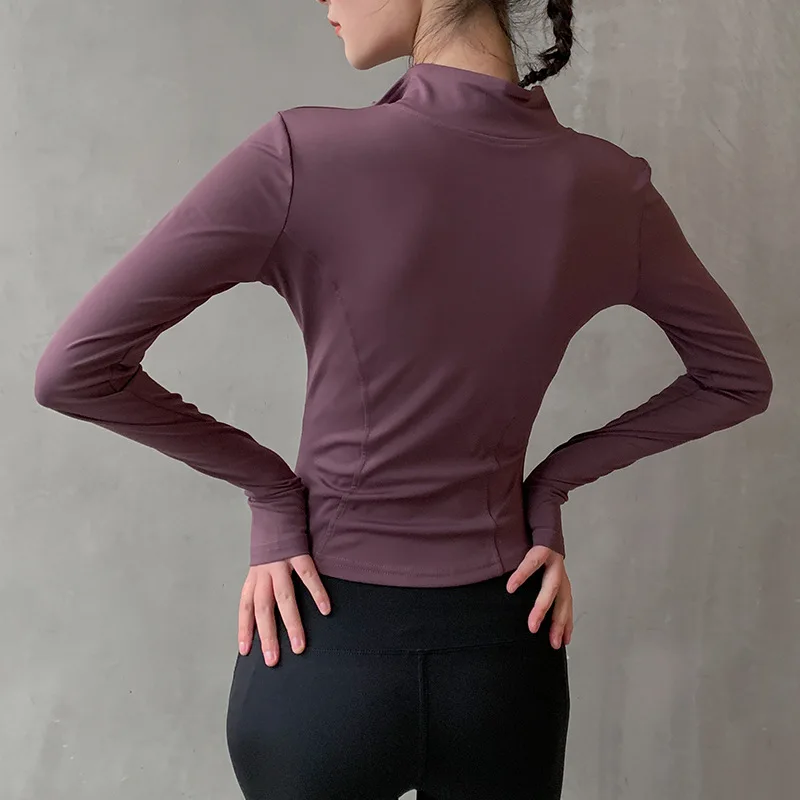 Yoga jacket yoga wear sports jacket Women Long Sleeves Sports Running Shirt Yoga Jackets