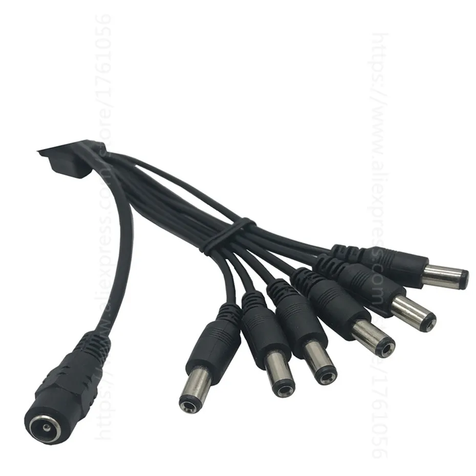 DC 5,5x2,1 Male 1 до 2,3, 4,5, 6,8 штекер-штекер DC адаптер для сплитера питания для светодиодной ленты кабель для камеры видеонаблюдения