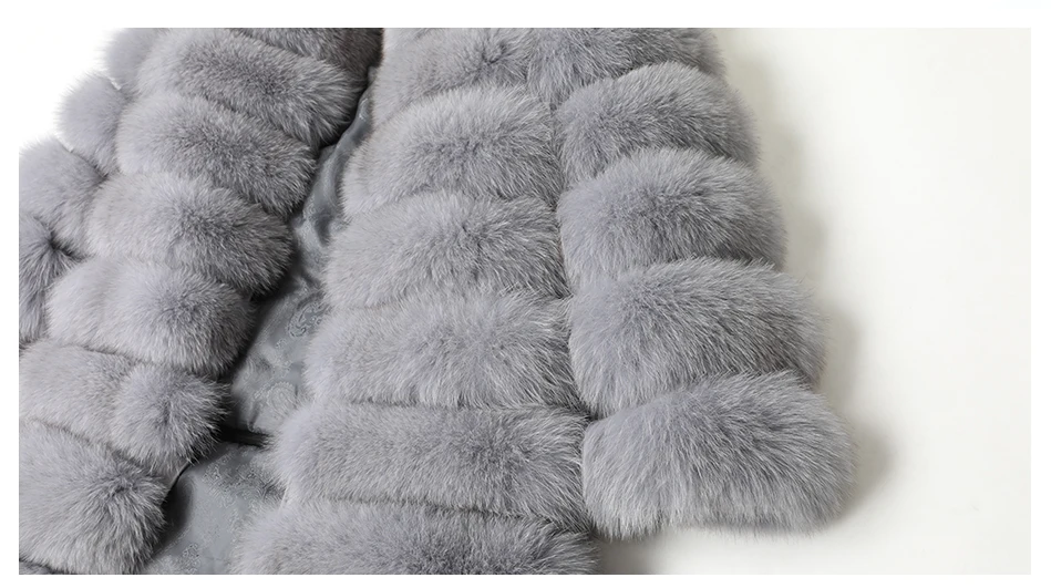 Maomaokong, Женское пальто из натурального меха лисы, зимняя женская куртка, пальто, жилет для девочек, Кожаная Мода