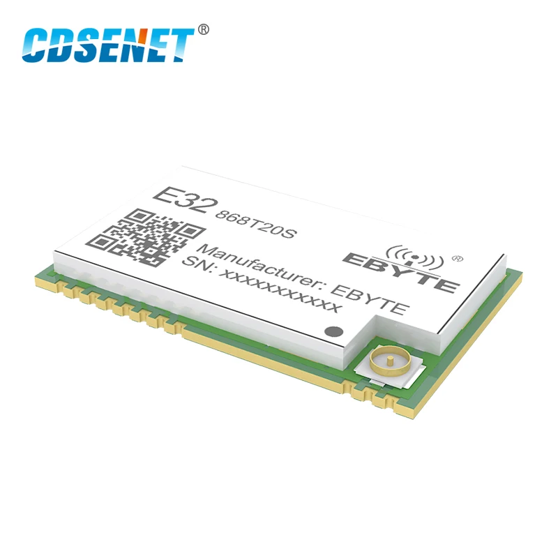 SX1276 868 МГц 100 мВт SMD беспроводной трансивер CDSENET E32-868T20S 868 МГц TTL 2000 м Дальний диапазон LoRa IPEX передатчик и приемник SX1276 868 МГц 100 мВт SMD беспроводной трансивер CDSENET E32-868T20S 868 МГц TTL 2000 м Дальний диапазон LoRa IPEX передатчик и приемник