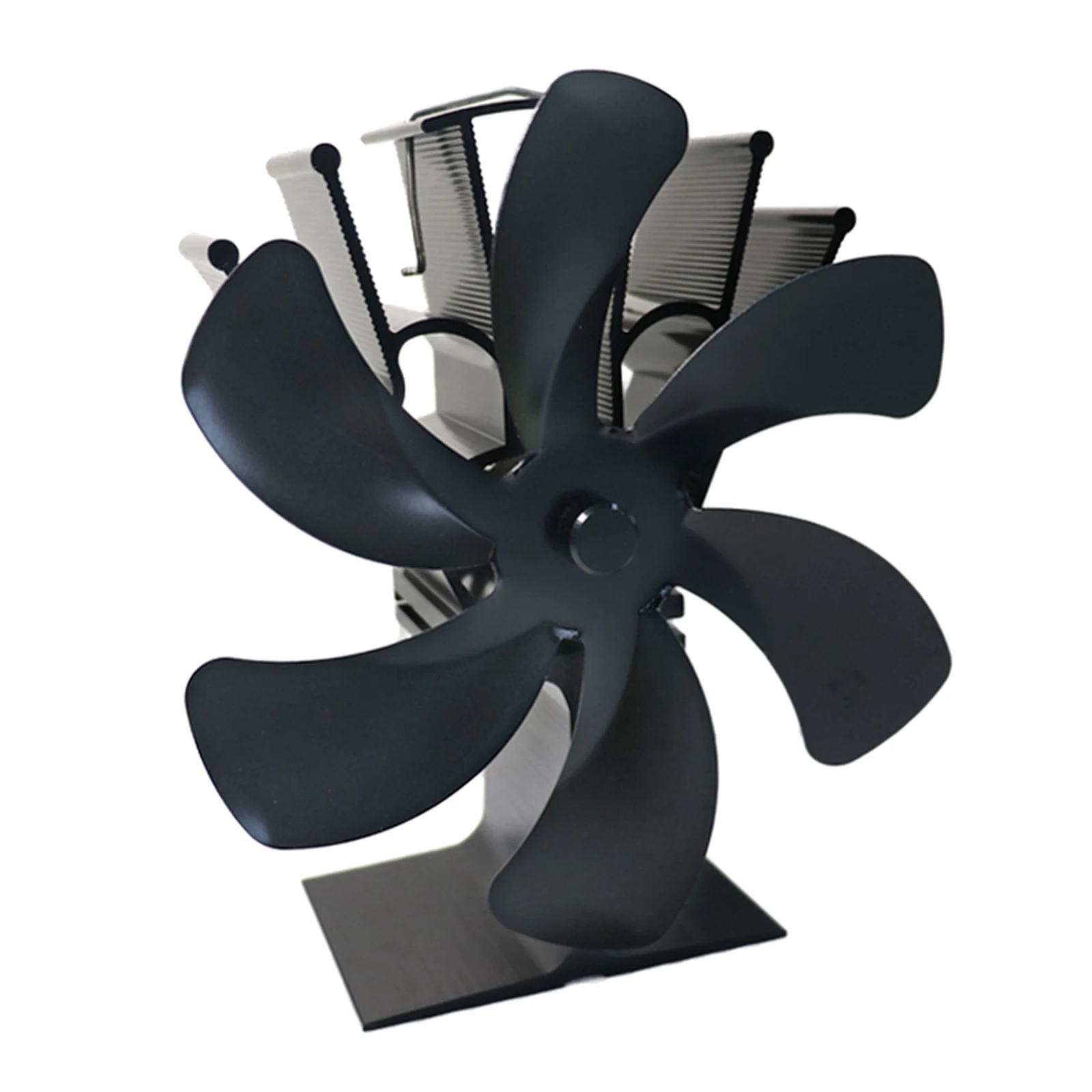 Appliances Thermal Power Fireplace Fan Heat Powered Wood Stove Fan for Wood/Log Burner /Fireplace Eco Friendly Six-leaf Fans