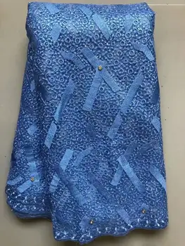 

Latest African Cotton Lace Fabric High Quality Nigerian French Pure Cotton Embroidery Swiss voile Lace Fabrics 5Yards FYIN1121