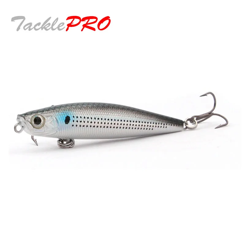 TacklePRO PE11 Pencil Fishing Lure 70mm 4.8g Isca Artificial bait Topwater  The Best Bass Surface Small Hard Swimbait Wobblers