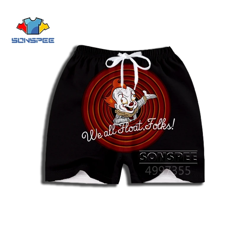 SONSPEE Stephen King's It clown movie Harajuku/футболка с 3D принтом для мальчиков и девочек-подростков/толстовка/толстовки/шорты Детская одежда детский пуловер X208 - Цвет: 5