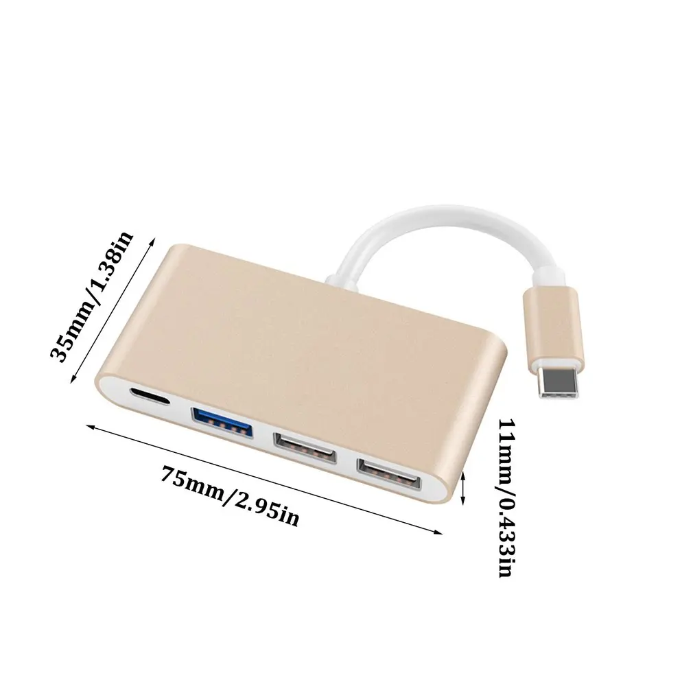 3,1 USB C концентратор type C к USB 3,0 сплиттер конвертер для MacBook Pro Air портативный Hab адаптер Аксессуары для ноутбуков