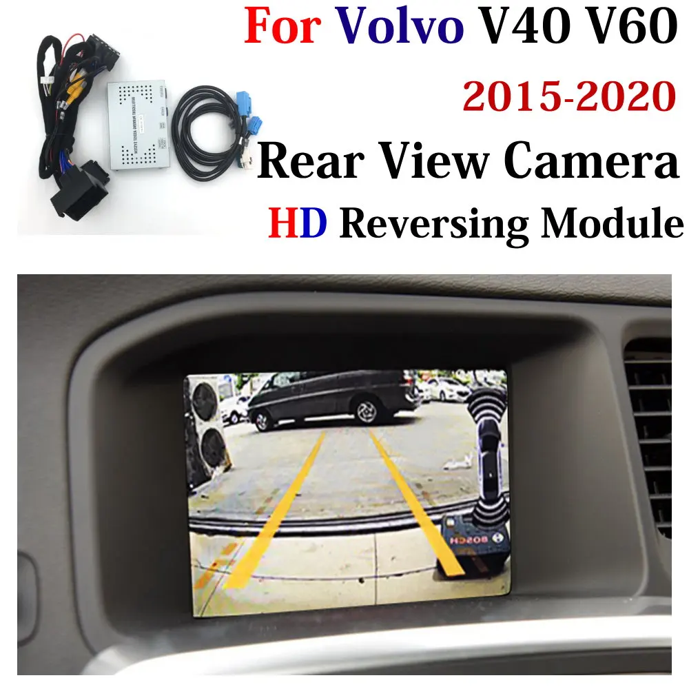 Модуль декодера интерфейса для камеры заднего вида автомобиля DVR Volvo V40/V60 2015 ~ 2020