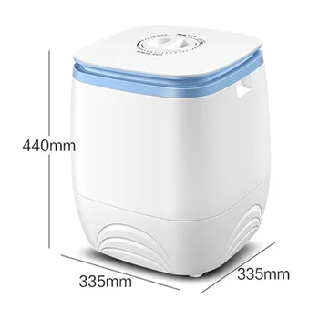 

Mini Electric Clothes Washing Machine Home semi-automatic Baby child washing machine 3kg clothing washer+Blu-ray sterilization