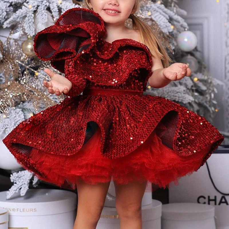 Vestido de baile español con cuentas de lentejuelas para niños, vestido de  terciopelo de palacio de princesa para bebé, fiesta de cumpleaños y  Navidad, vestido de Boutique para niña|Vestidos| - AliExpress