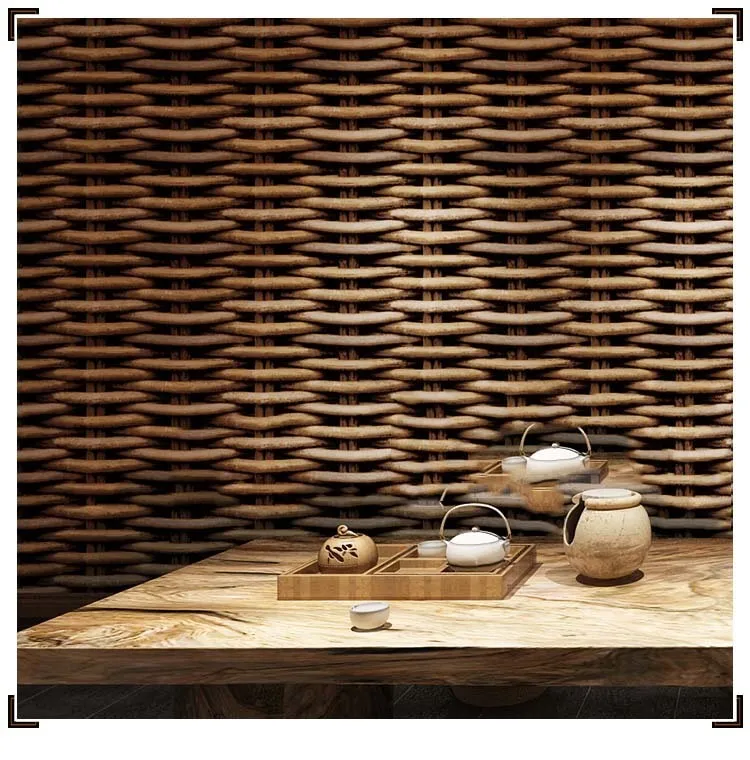 3d обои для стены соломы обои для стен винтажные обои рулон 3d стереоскопические виниловые Плакатные обои Papier Peint