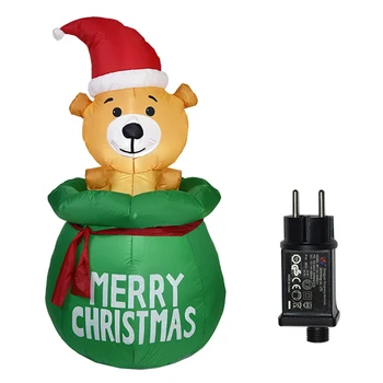 

1.5m Home Decor Outdoor Indoor Lawn Christmas Inflatable Model Porch Living Room Gift Festival Dog Shape Holiday Blow Up Yard