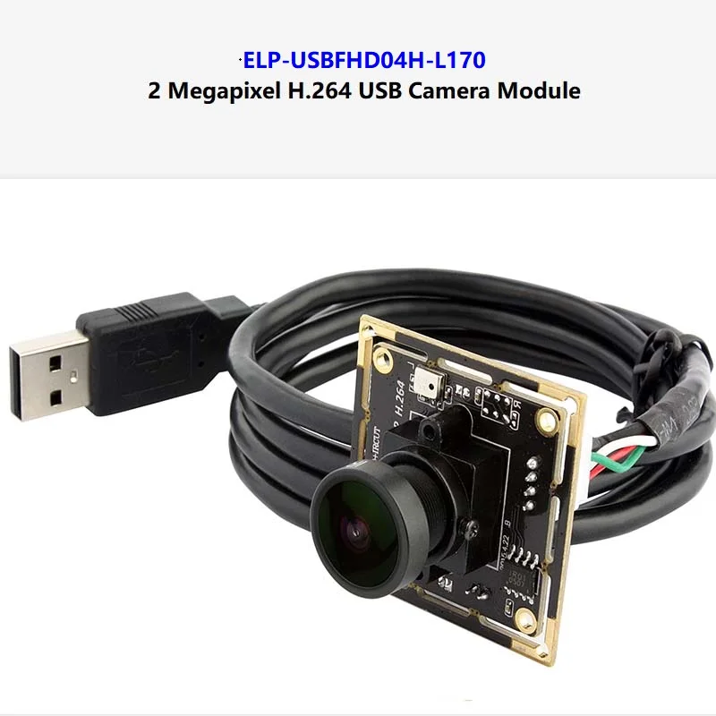 ELP-USBFHD04H-L170 2 мегапикселя full HD 1080P Cmos AR0330 H.264 USB веб-камера UVC USB модуль камеры - Цвет: ELP-USBFHD04H-L170