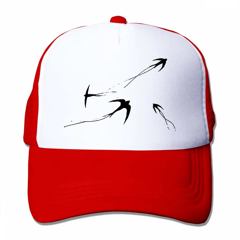 Swifts birds Swift Birdss Swift sketch Birds Watchers летняя бейсболка для мужчин и женщин Кепка для водителя грузовика Регулируемая Кепка - Цвет: 4-Red