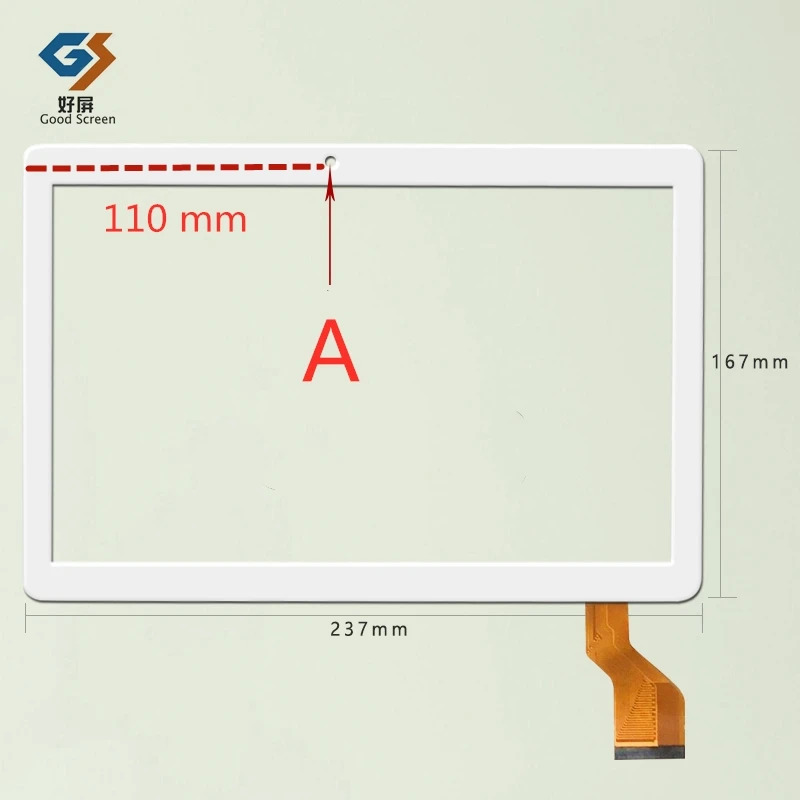 Panel capacitivo de pantalla táctil de 10,1 pulgadas, piezas de repuesto y reparación de Kingvina-PG1026/CEO-1001-JTY, P/N GT10JTY131 V4.0 V5.0