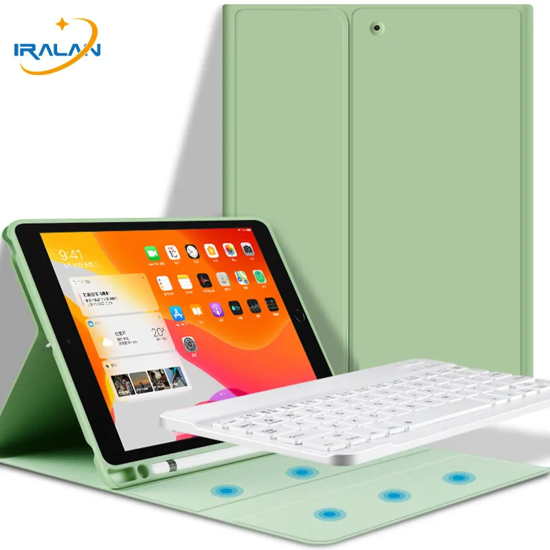 Чехол с клавиатурой для iPad mini 5 7 9 дюйма держателем карандашей умный Мягкий