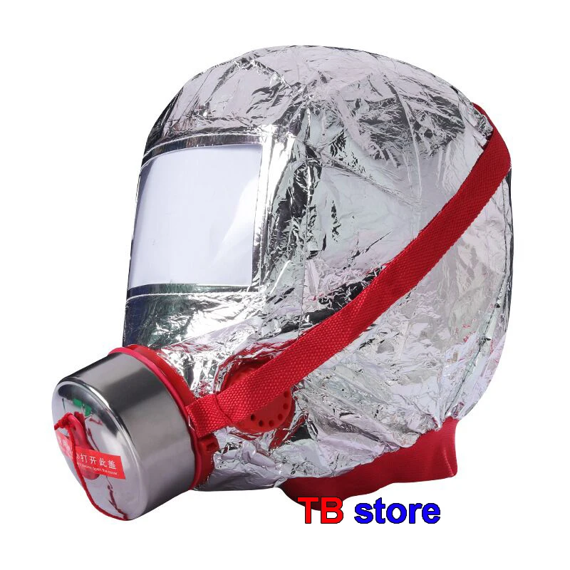 Mascarilla de protección contra incendios con posicionamiento preciso, máscara de protección contra incendios con almacenamiento de luz automático