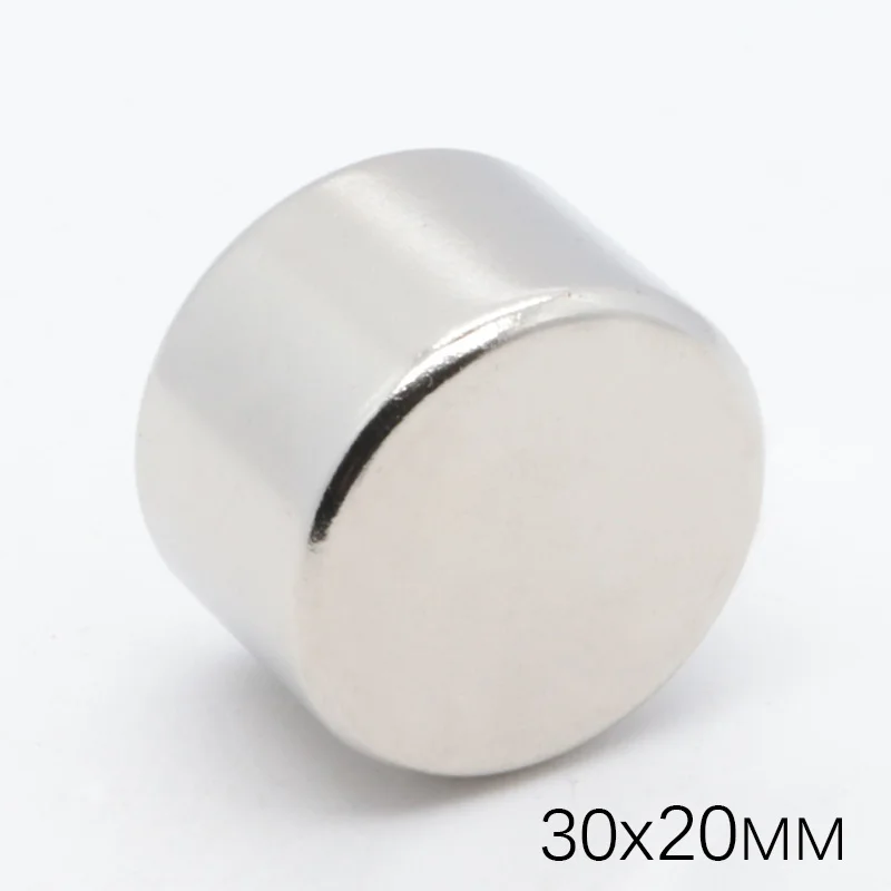 

2Pcs 30x20 mm N35 Neodymium Magnet Permanent NdFeB Round Super Strong Powerful Magnetic Magnets 30*20 mm Search Magnet