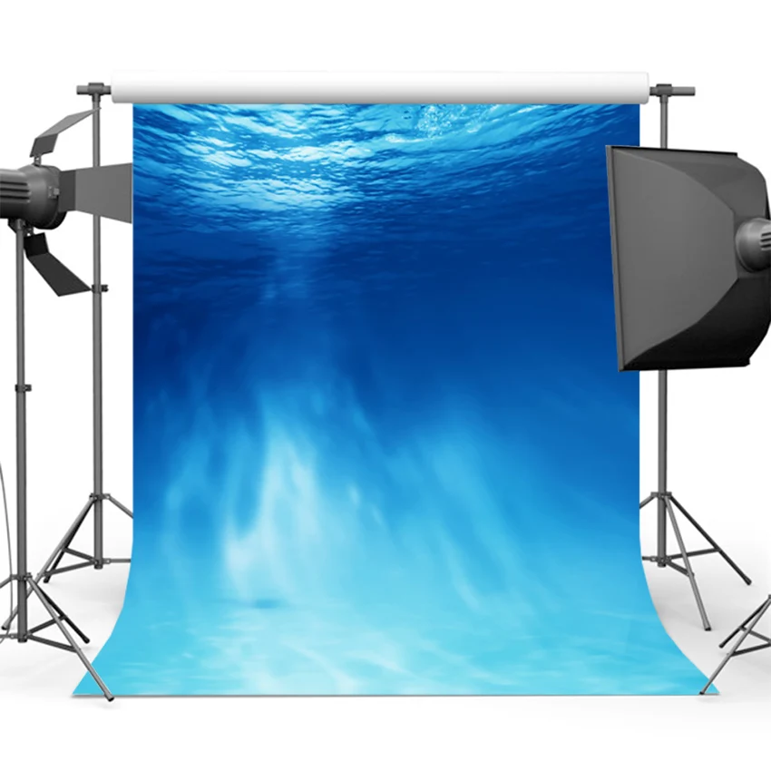 Mehofoto Blue Seabed Background for Photography Newborn Photo Backdrop Booth Studio Computer Printed F-1472 | Электроника