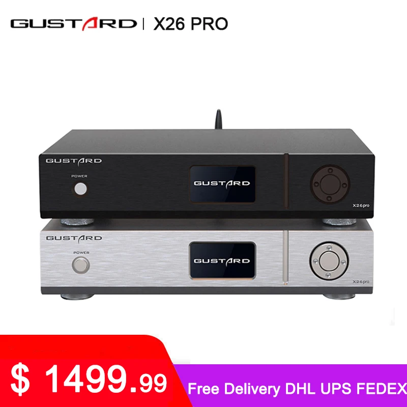 Gustard DAC-X26PRO MQA DAC ESS9038 PRO * 2 Bluetooth 5 0 K2 синтезатор часов X26 DSD512 PCM768KHz декодер |