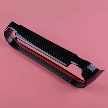 

DWCX Carbon Fiber Black Interior Air Conditioning A/C Control Button Switch Panel Ring Cover Trim Fit For Toyota RAV4 XA50 2019