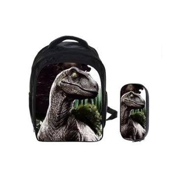 

Dinosaur World Backpack Animal Anime Jurassic Dragon School Bags Toddlers Boys Girls Teenager Mochila Gift Bolsa