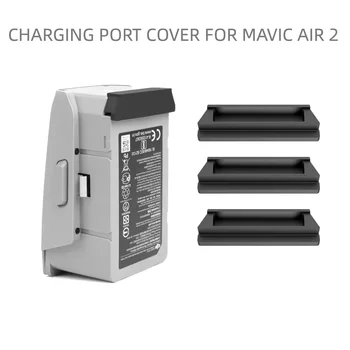 

3pcs Battery Charging Port Protector Silicone Dustproof Plug Cover Cap for DJI Mavic Air 2 Camera Drone Accessories