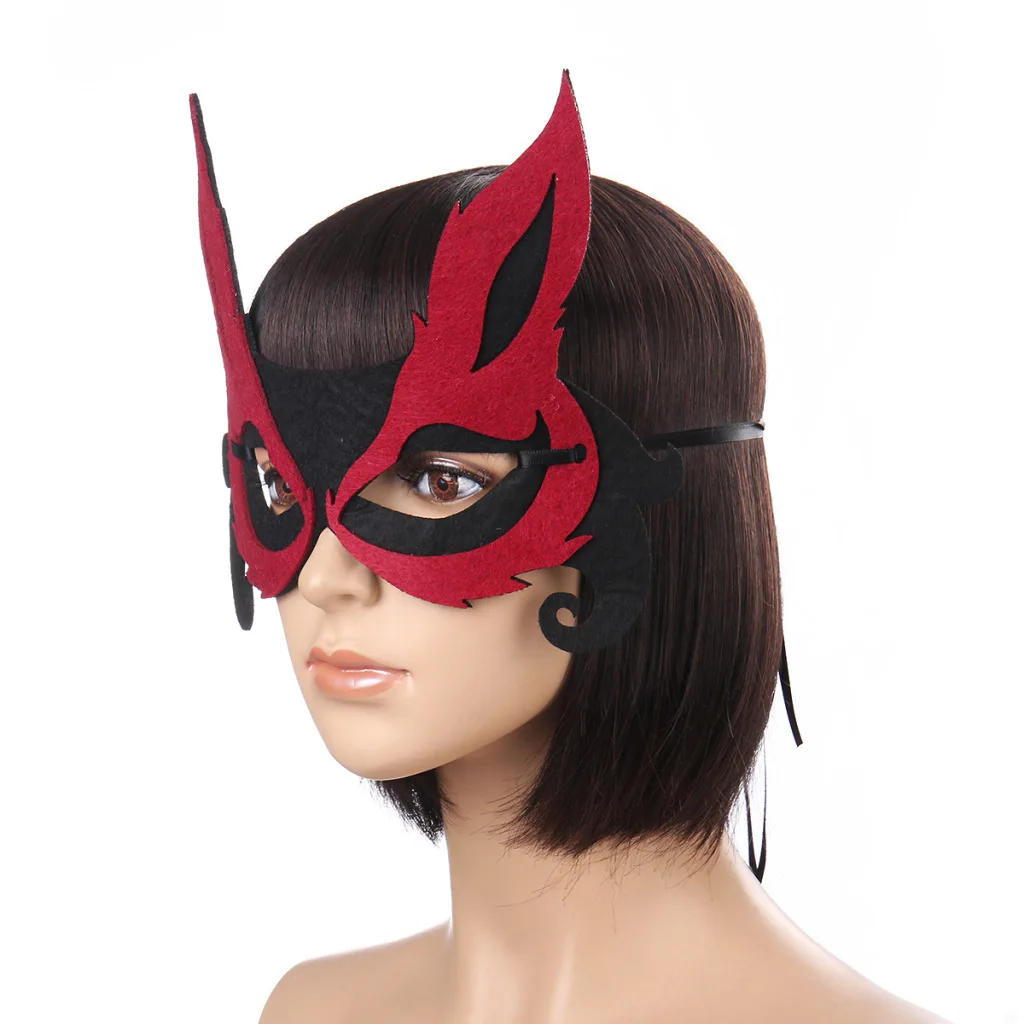 

2018 Fox Half Face Adult CHILDREN'S Mask Halloween Host Banquet Party Decorations