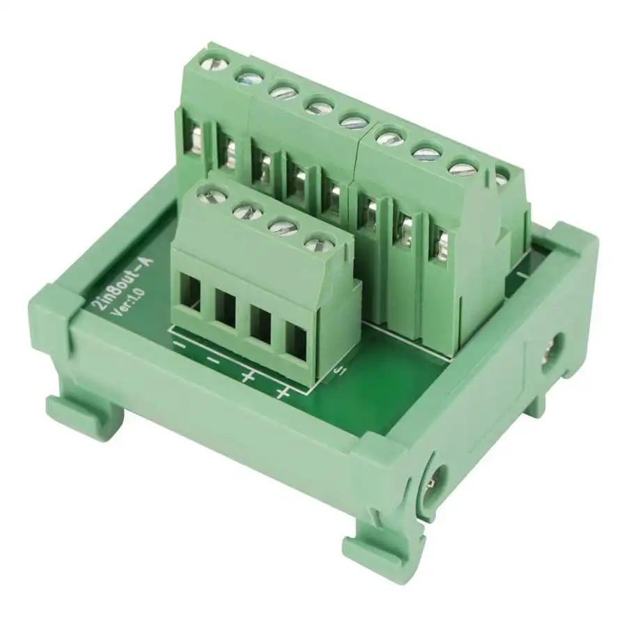 

DIN Rail Mount Module 2 in 8 out DIN Rail and Panel Mounting Power Distribution Module Board