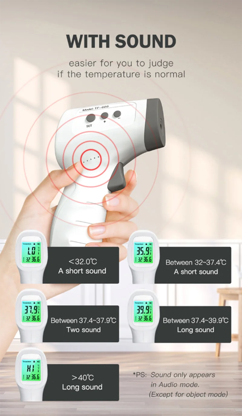 

YOUKE handheld high-precision infrared digital thermometer portable human body temperature measurement can be used for home