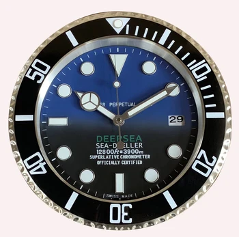 

Gradient Large Wall Clock Modern Design Luminous Wall Watch Home Decor 3d Silent European Style Horloge Murale Gift LOGO L018