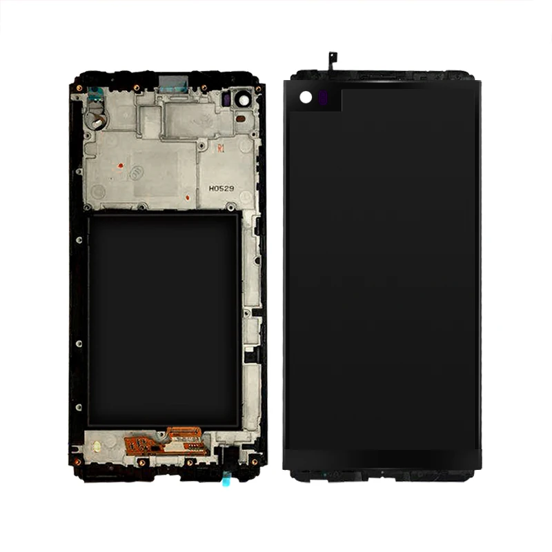 lcd with frame 5,7 ''для LG V20 ЖК-дисплей с сенсорным экраном VS995 VS996 LS997 H910 сенсорный дигитайзер сборка+ рамка - Цвет: lcd with frame