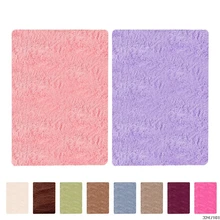 Прямая Современный нескользящий коврик для пола квадратный Длинный мягкий плюшевый Пушистый Ковер Декор