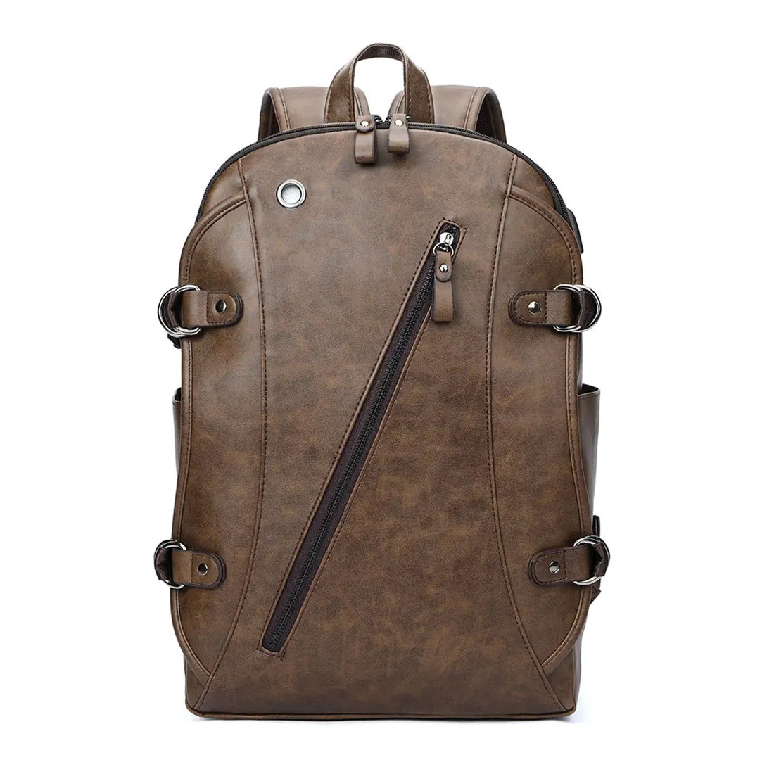 

2019 New Style Men Shoulder Bag Men's USB Interface Casual Bag Large Capacity Computer Backpack