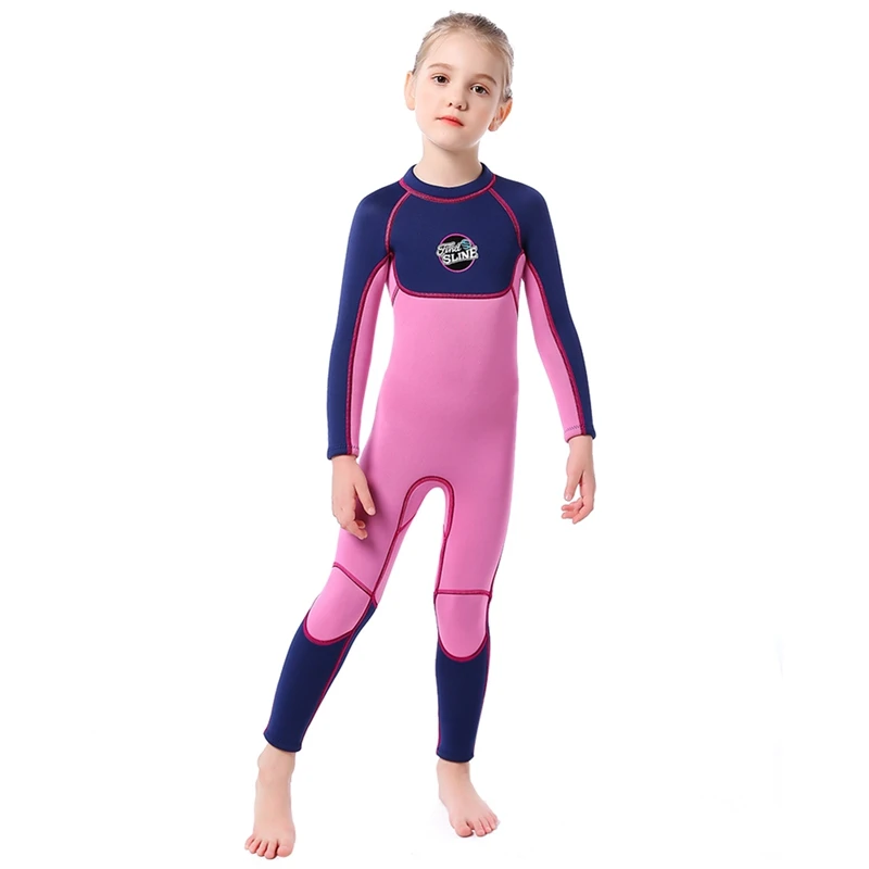 Цельный Зонт тепловой 3 мм Детский костюм для дайвинга аксессуары с длинным рукавом Купальник для плавания Дайвинг Сноркелинг сёрфинга костюм