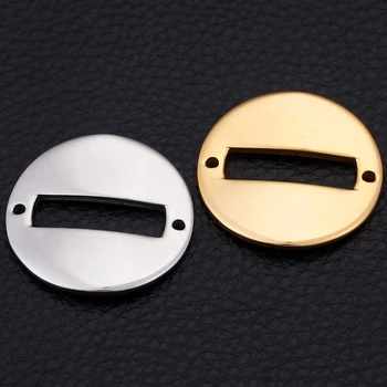 

12Pcs/Lot 30*30MM Round Pendants Jewelry Making Supplies Gold Color Stainless Steel DIY Accessories For Drop Earrings Necklace