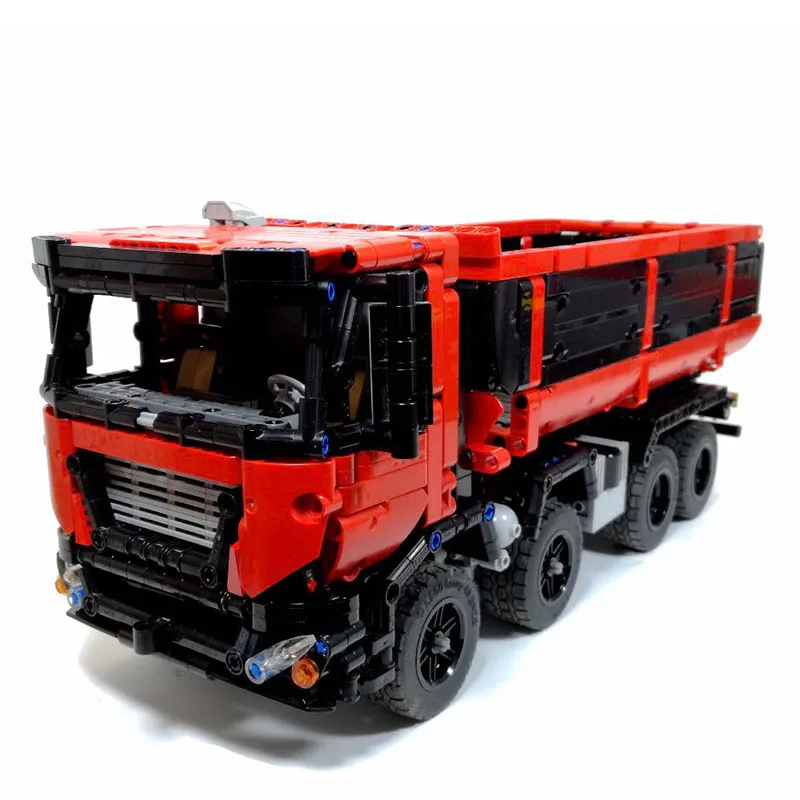 

2019 new moc legoinglys Technic Series Power functions MOC-19929 8x4 Dump Truck Building Blocks Bricks birthday diy toy Gifts
