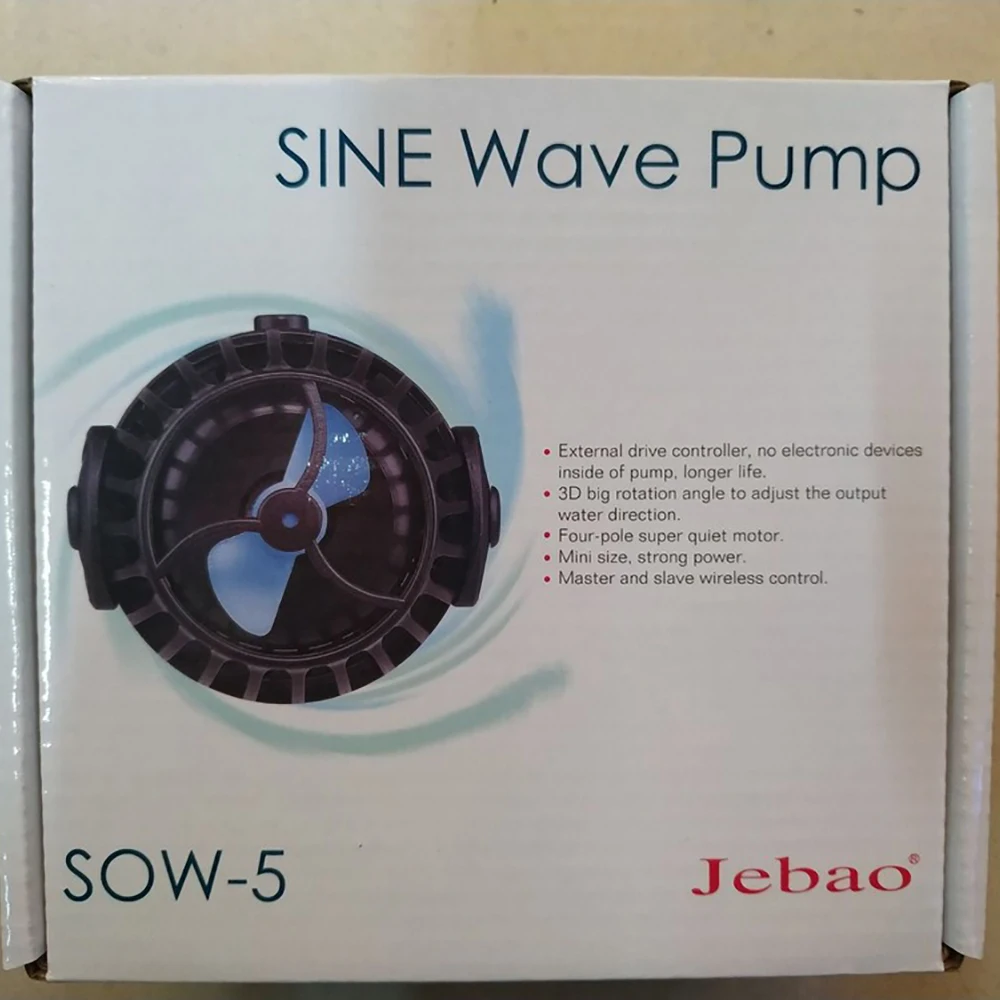 SOW-5 Jebao SOW синусоидальный поток Wavemaker Рыба Морской коралловый риф насос Генератор аквариумных волн без wifi версии 110-240 В - Цвет: SOW-5