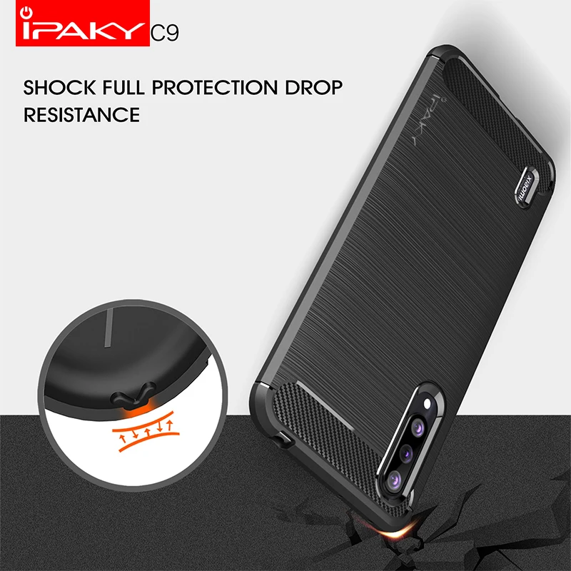 Чехол iPaky для Xiaomi Mi CC9 силиконовый чехол из углеродного волокна с матовой защитой