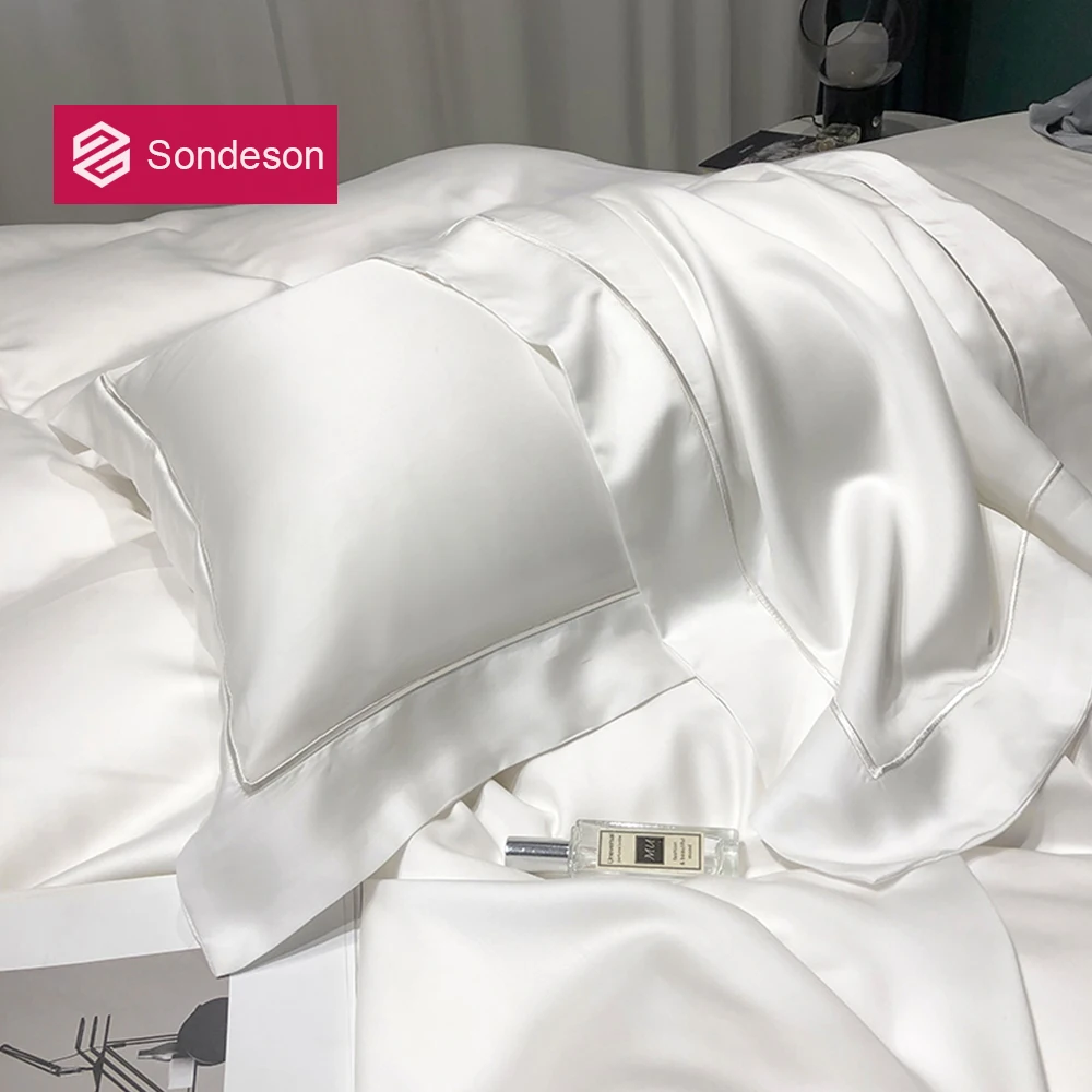 Sondeson Роскошный 100% натуральный шелк белый чехол для подушки 25 Momme Silk 6A Grade Beauty Health