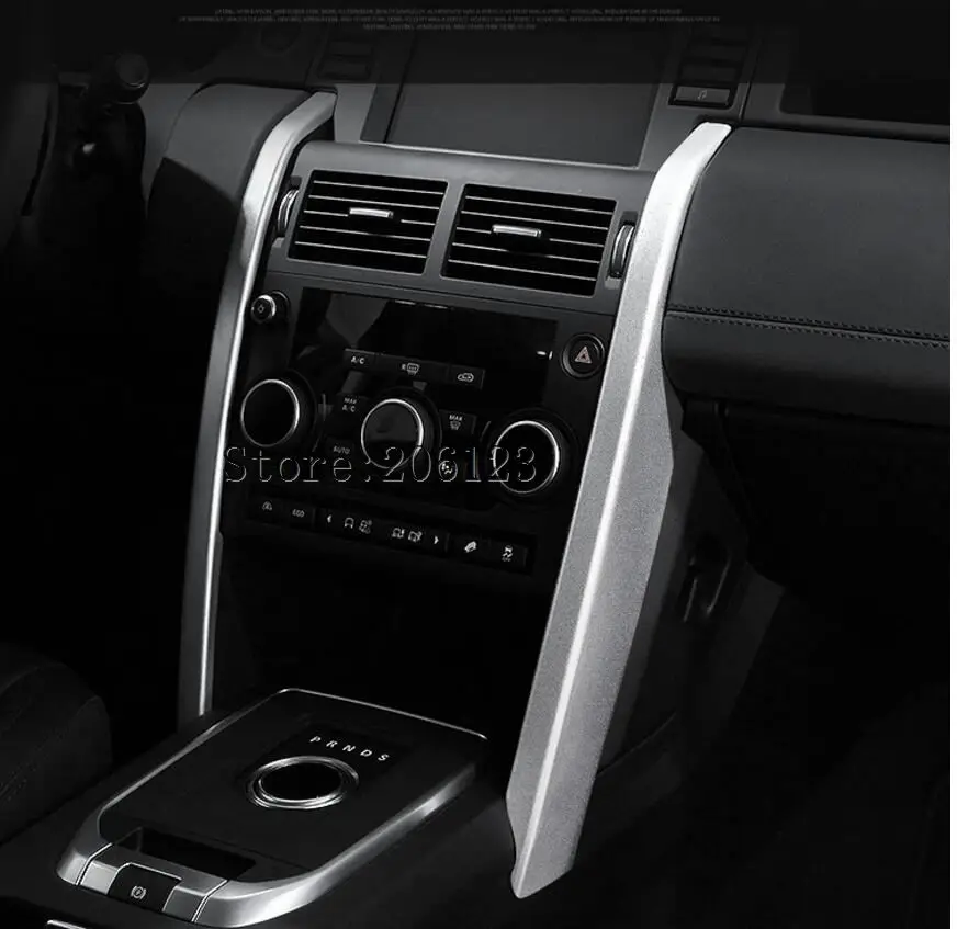 

Car Styling aluminium alloy central console panel cover trim Discovery Sport For Land Rover Discovery Sport 2015 2016 2017