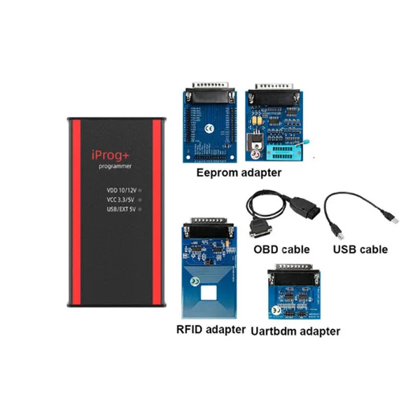with 4 adapter Iprog+ Iprog v80 программист поддержка IMMO+ коррекция пробега+ сброс подушки безопасности до года Замена Carprog/Full/Digiprog - Цвет: with 4 adapter