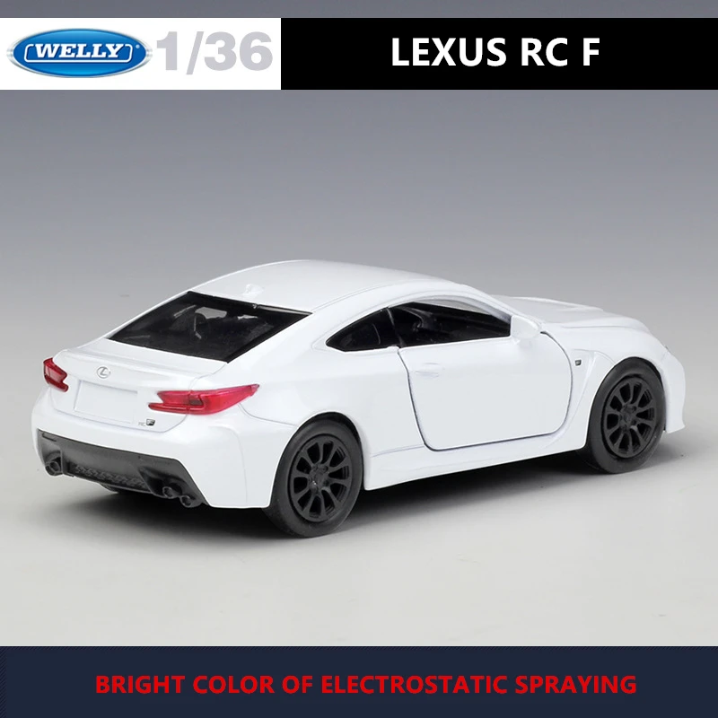Модель автомобиля WELLY 1:36 Lexus RC F из сплава коллекционная имитация игрушечного