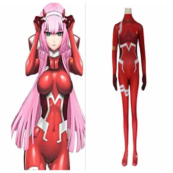 

DARLING in the FRANXX Anime Heroine cosplay Zero Two CODE:002 Strelizia Tights Jumpsuit female Tight-fitting casual sportswear