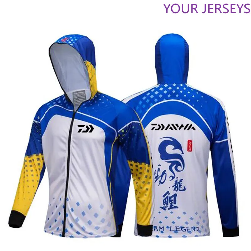 

New Summer Fishing Clothing Hooded Men Jacket Waterproof Quick-Drying Coat Fishing Shirt For Hiking Cycling Fishing Clothes