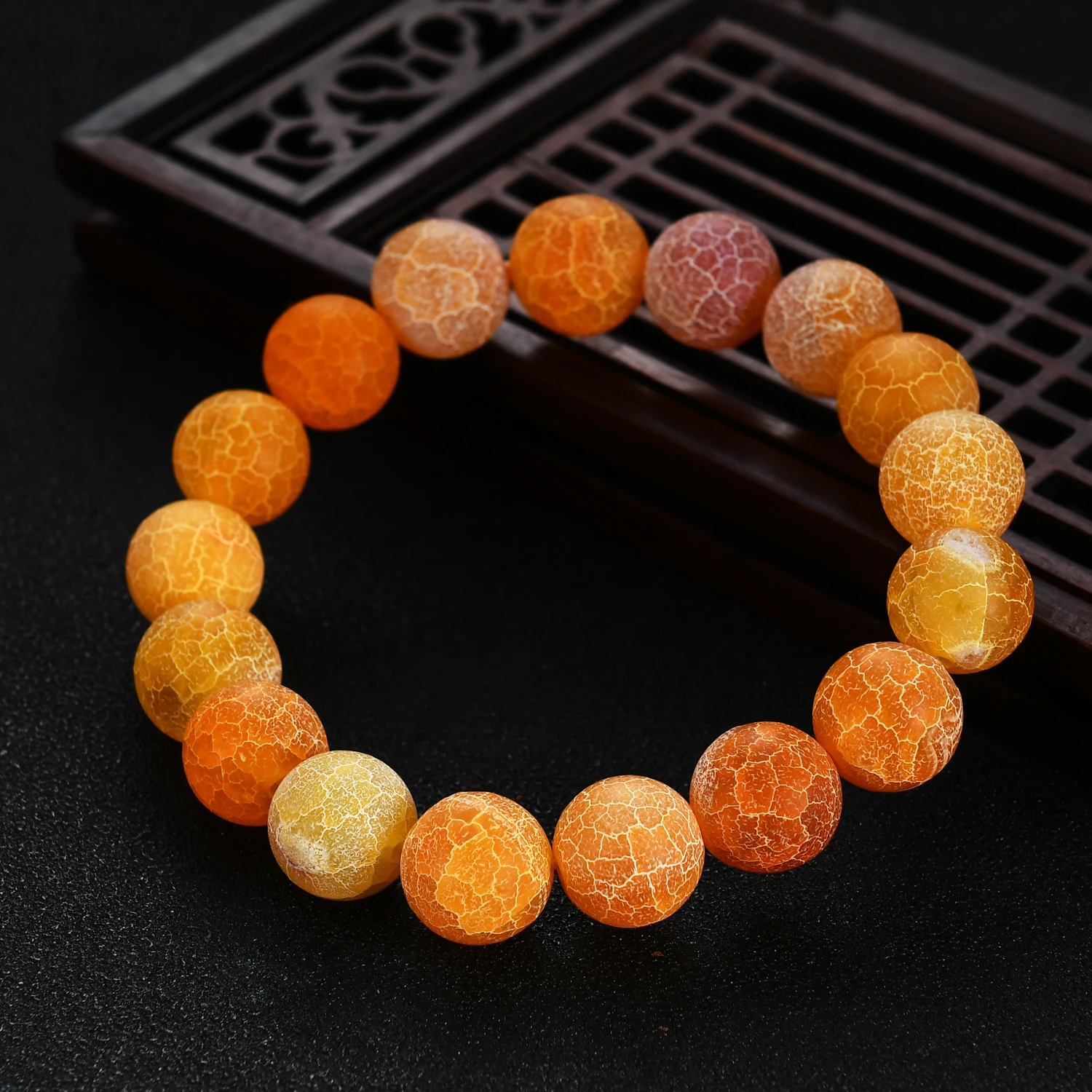 Браслеты из натурального желтого камня для мужчин и женщин модные ювелирные