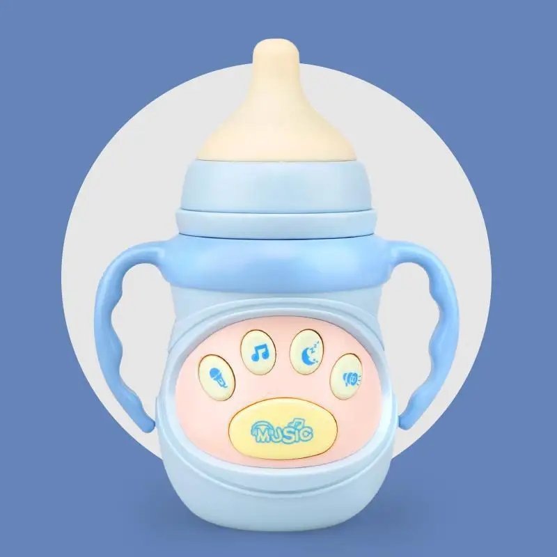 Муравей детские игрушки 0-1 лет ребенок может кусать и захватывать руки, чтобы успокаивать музыкальную бутылочку новорожденный 0-3-6-12 месяцев хлопок Прорезыватель - Цвет: Blue