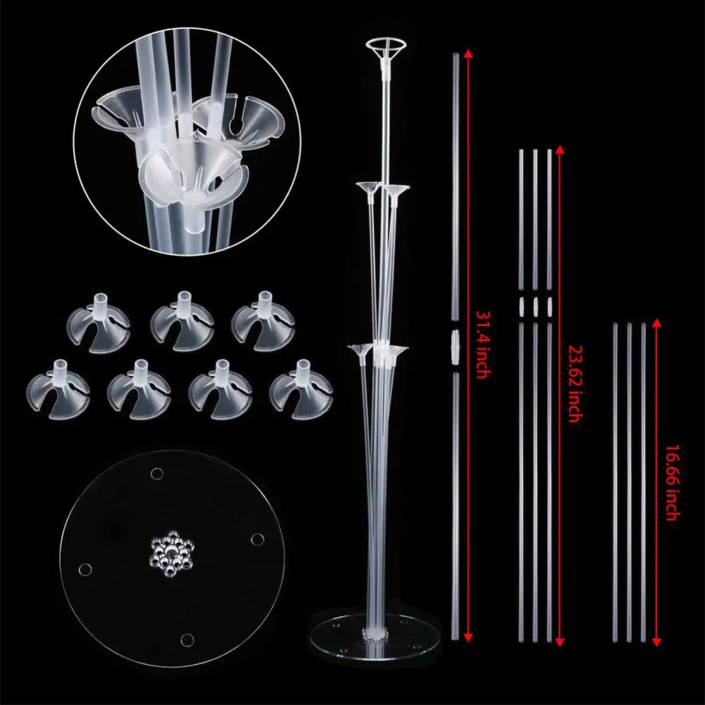  Ballons Accessories Balloon Holder Stand Balloon Arch Chain Sealing Clip Glue Dot Babyshower Weddin