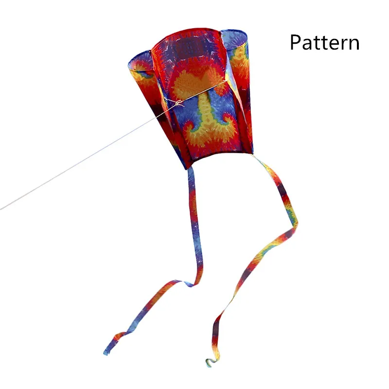Colorful Rainbow Kite Long Tail Nylon Outdoor Kites Flying Toys For Children Kids Stunt Kite Surf Without Control Bar and Line