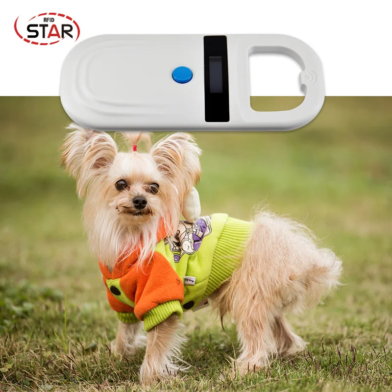 

ISO 11785 FDX-B Mini Animal RFID Microchip Reader EMID FDX-B Low Frequency Cheap Pet scanner for Dog ID tracking